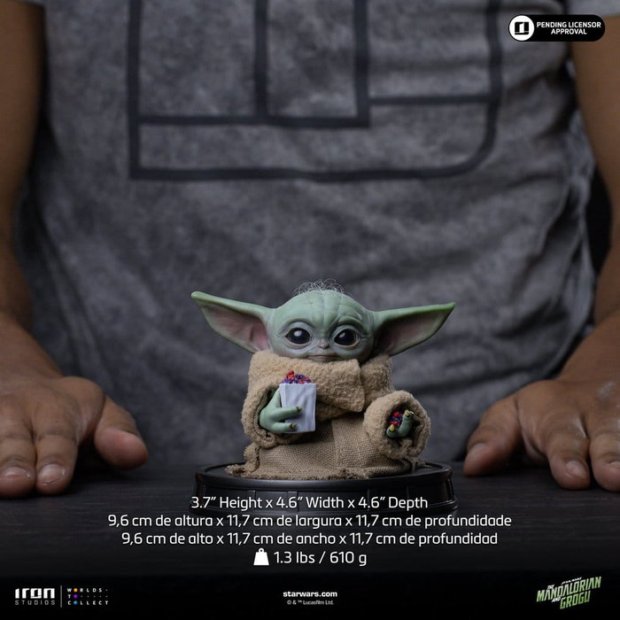 Iron Studios The Mandalorian & Grogu Grogu Collection Estatua Grogu Popcorn Time