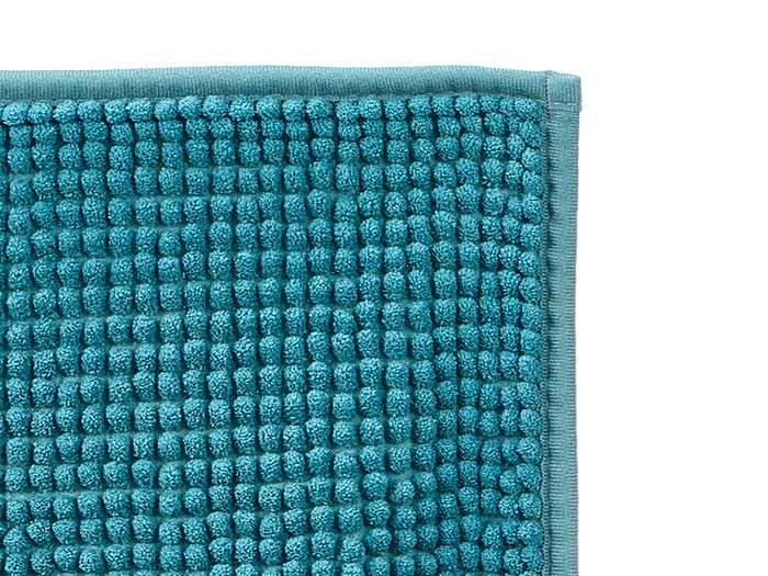 Berilo Alfombra de Baño Verde 40x60 cm en Poliéster Reciclado, 800 gsm, Cosido a Máquina (Set de 12)