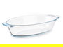 Vivalto Bandeja Ovalada Borosilicato con Asas 700ml Transparente 23x13x5.3 cm (Set de 18)