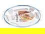 Vivalto Bandeja Ovalada Borosilicato con Asas 700ml Transparente 23x13x5.3 cm (Set de 18)