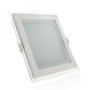 Greenice Foco Downlight LED 15W Blanco Frío Cuadrado Cristal