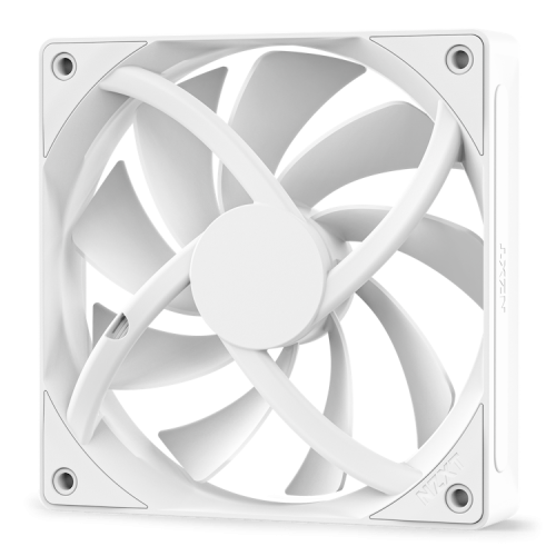 NZXT RF-Q12SF-W2 Ventilador para Ordenador de 12 cm, Rodamiento Dinámico Fluido, 1700 RPM, Blanco