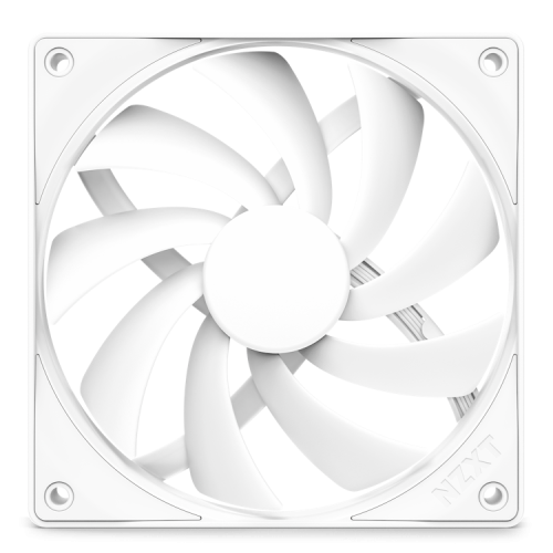 NZXT RF-Q12SF-W2 Ventilador para Ordenador de 12 cm, Rodamiento Dinámico Fluido, 1700 RPM, Blanco