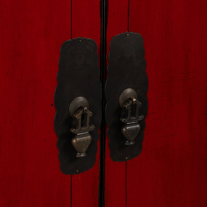 Armario Rojo Madera-Mdf 83,50 X 45 X 195 cm