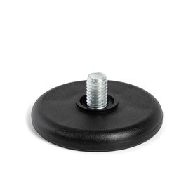 HERRAJES ALK Pie Nivelador Toni Ø50 M8X10 Negro