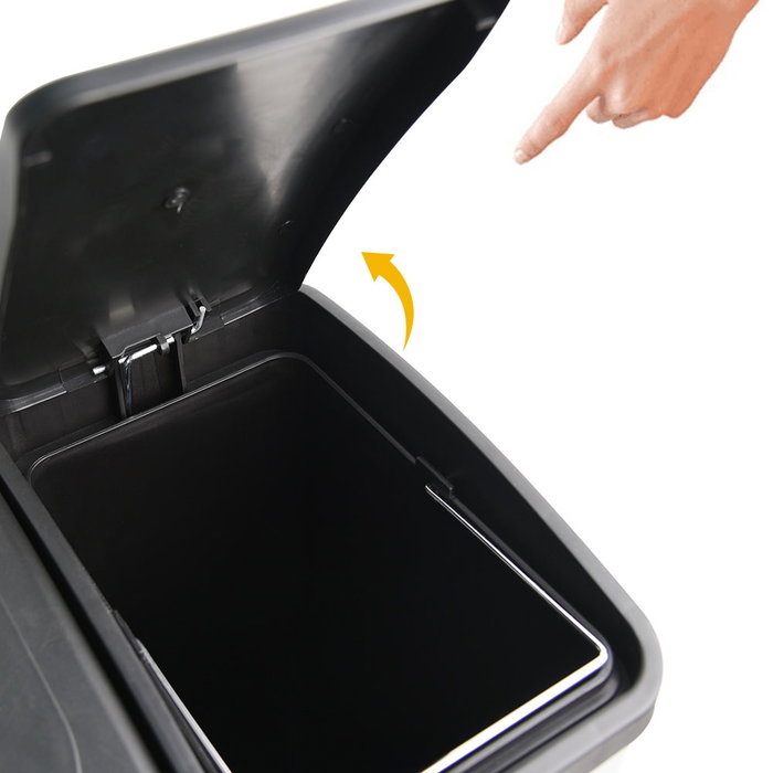 Confortime Cubo Reciclaje con Pedal 2x15L - 36x41x47.5 cm