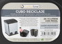 Confortime Cubo Reciclaje con Pedal 2x15L - 36x41x47.5 cm