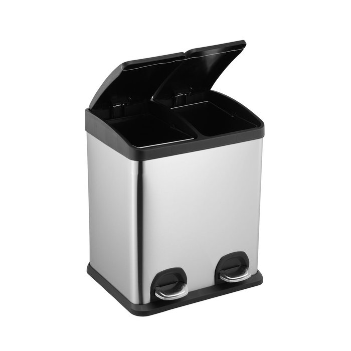 Confortime Cubo de Reciclaje con Pedal 2x15L