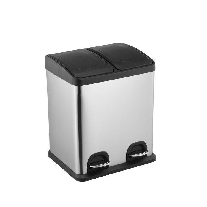 Confortime Cubo de Reciclaje con Pedal 2x15L