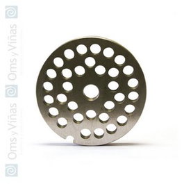 Placa para picadora de 10 mm, acero inoxidable, modelo PS-32 III