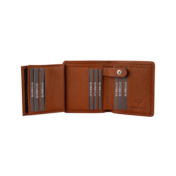 Zoozie Bags Cartera para Hombre Tan en Piel Auténtica 100% Elegante y Sofisticada
