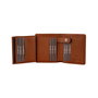 Zoozie Bags Cartera para Hombre Tan en Piel Auténtica 100% Elegante y Sofisticada