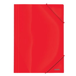 Carpeta De Gomas Y Solapas Dohe A4 Pp Opaco Rojo