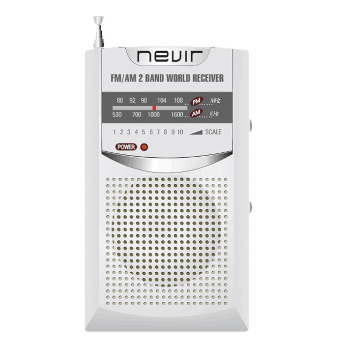 Radio Nevir Bolsillo Nvr - 136 Plata Radio Nevir Bolsillo Nvr - 136 Plata