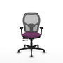 PIQUERAS Y CRESPO Silla de oficina Jorquera Sincro/Traslack Morado y Gris