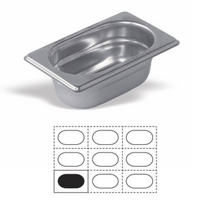 Vollrath Pujadas Cubeta GN 1/9 Inox 18/10 0,8 l 10 cm Vollrath Pujadas Cubeta GN 1/9 Inox 18/10 0,8 l 10 cm