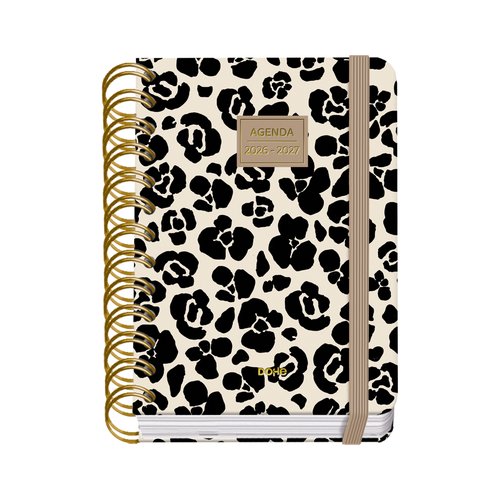 DOHE Agenda Escolar Premium Wire-O A6 2026-27 con Tapa Extra y Goma Wild DOHE Agenda Escolar Premium Wire-O A6 2026-27 con Tapa Extra y Goma Wild