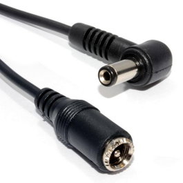 CoreParts Cable de Extensión DC 5.5*2.5mm Macho a 5.5*2.5mm Angulado, 10 Metros, 90W Máx.