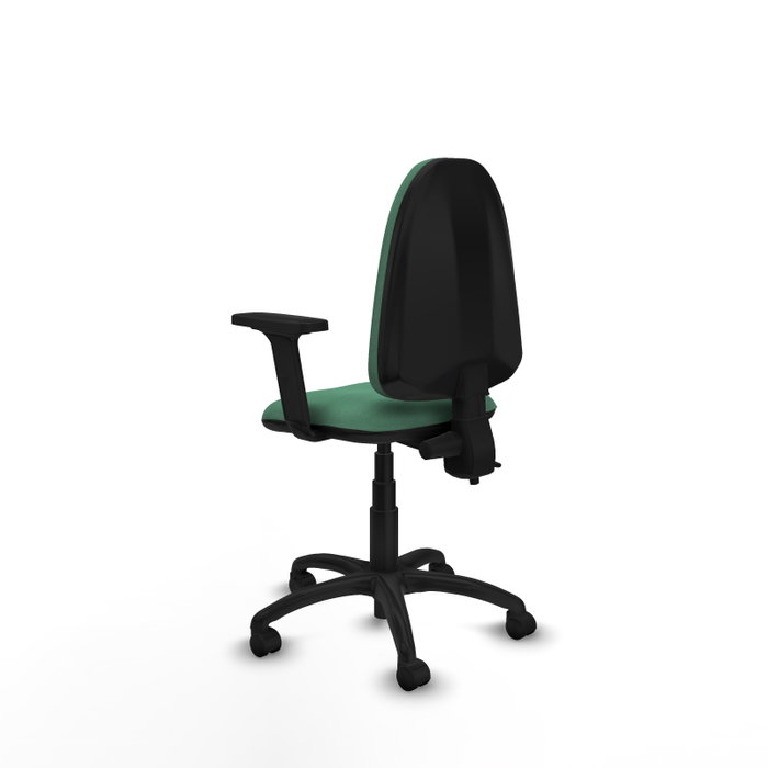 PIQUERAS Y CRESPO Silla de oficina Aýna Verde esmeralda con Brazos 2D