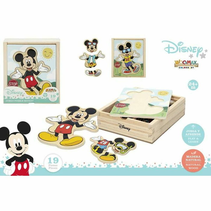 WOOMAX Puzzle madera Mickey Disney WOOMAX Puzzle madera Mickey Disney