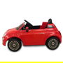 Tachan Fiat 500 6V Rojo Radio Control Coche Eléctrico Infantil Licencia Oficial con Luces Sonidos USB Puertas Abatibles y Suspensión +3 Años