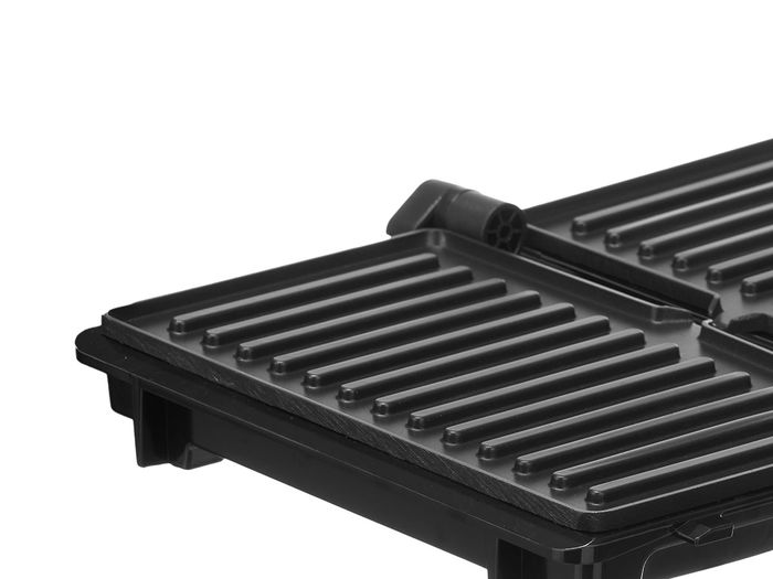 ARGON Parrilla Doble Presión Media Negra 1000W 26x9x23cm (Set de 4)