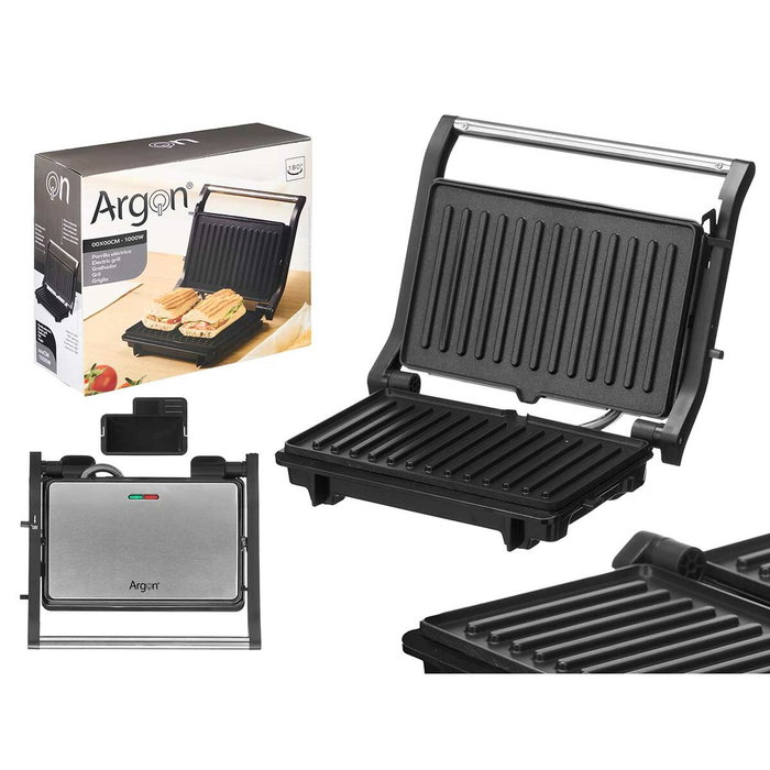 Argon Parrilla Doble Presión Negra 1000W