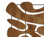 DKD Home Decor Decoración de Pared Abstracto Mango y Metal