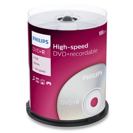 Philips DVD+R DR4S6B00F/00 4,7GB 16x (100 Unidades)