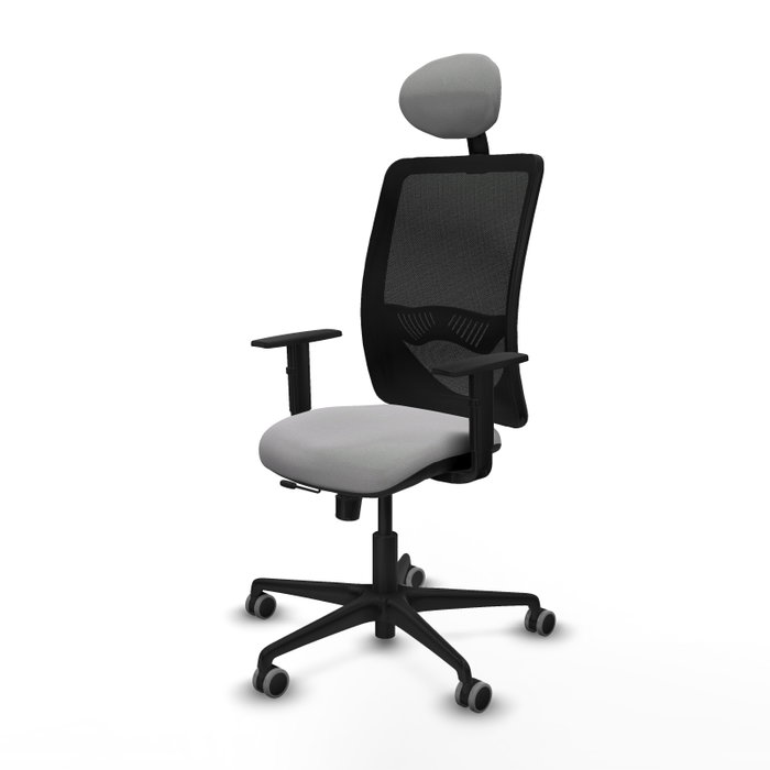 PIQUERAS Y CRESPO Silla de oficina Zulema con mecanismo Sincro/Traslack, Gris claro y Negro PIQUERAS Y CRESPO Silla de oficina Zulema con mecanismo Sincro/Traslack, Gris claro y Negro
