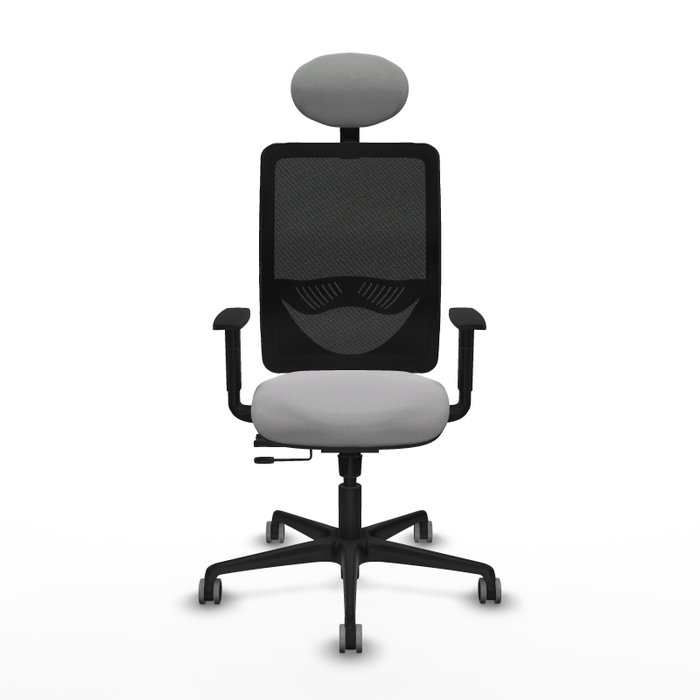 PIQUERAS Y CRESPO Silla de oficina Zulema con mecanismo Sincro/Traslack, Gris claro y Negro PIQUERAS Y CRESPO Silla de oficina Zulema con mecanismo Sincro/Traslack, Gris claro y Negro