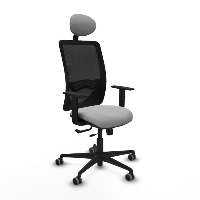 PIQUERAS Y CRESPO Silla de oficina Zulema con mecanismo Sincro/Traslack, Gris claro y Negro PIQUERAS Y CRESPO Silla de oficina Zulema con mecanismo Sincro/Traslack, Gris claro y Negro