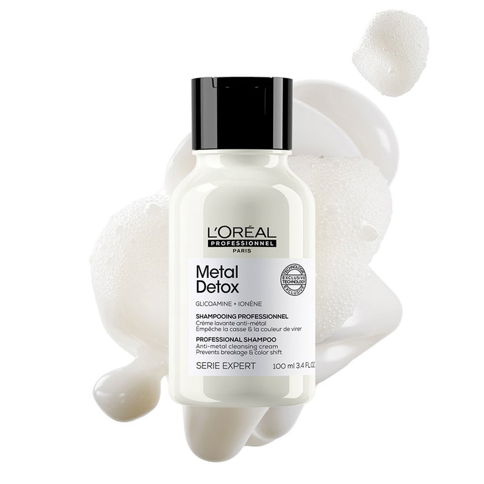 L'Oréal Professionnel Paris METAL DETOX Champú Crema Detoxificante Anti-Metales para Cabello Dañado Post Coloración 100 ml