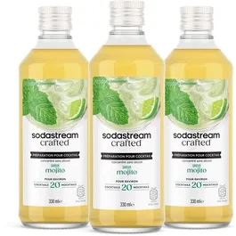 Sodastream SOD7290122640144 Sirope para Cóctel Mojito Sin Alcohol Sabor Menta Fresca, 330 ml, para Máquinas de Agua con Gas
