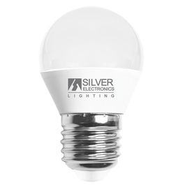 Silver Electronics Bombilla Led Decorativa Esferica E27 6W 4000K Luz Neutra 520lm