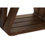 DKD Home Decor Mesa de Centro Rebeca de Nogal y Cristal