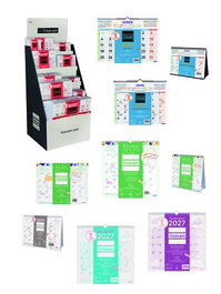 Finocam Calendario de Escritorio Mensual 2027 Neutres+Trendy Assortiment