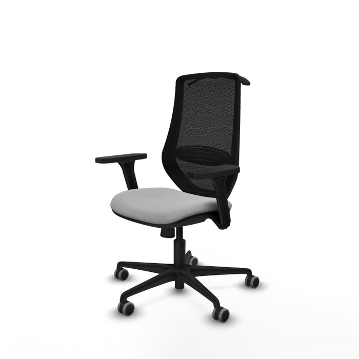 PIQUERAS Y CRESPO Silla de oficina Mardos con mecanismo Sincro, Gris claro y Negro PIQUERAS Y CRESPO Silla de oficina Mardos con mecanismo Sincro, Gris claro y Negro