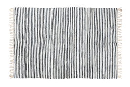 DKD Home Decor Alfombra Chindi Azul y Blanco 120x180 cm