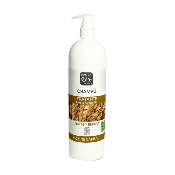 NaturaBIO Cosmetics Champú Tratante Aloe Vera y Avena 740ml NaturaBIO Cosmetics Champú Tratante Aloe Vera y Avena 740ml