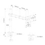 Holmios Soporte de TV/Monitor con brazo articulado 17-32 pulgadas