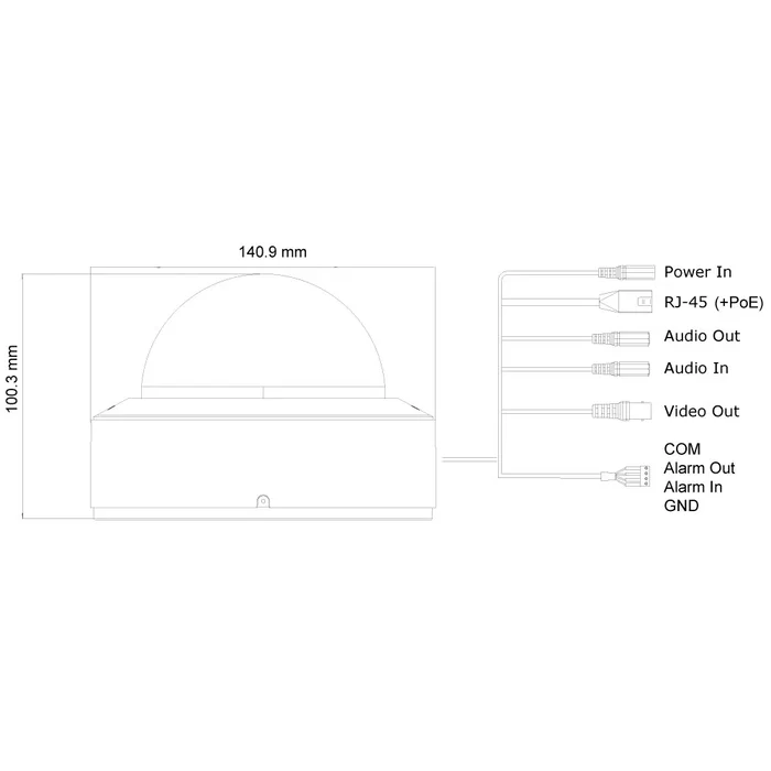 Provision ISR DAI-320IPE-MVF Cámara Domo IP 2MP Varifocal 2.8-12mm Provision ISR DAI-320IPE-MVF Cámara Domo IP 2MP Varifocal 2.8-12mm