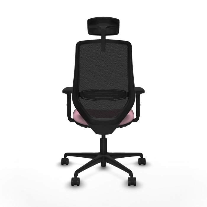 PIQUERAS Y CRESPO Silla de oficina Mardos con mecanismo Sincro/Traslack Rosa y Negro