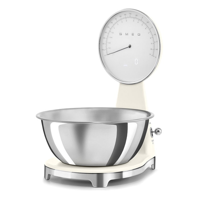 Smeg Báscula electrónica KSF01CRWW estilo 50's en color crema Smeg Báscula electrónica KSF01CRWW estilo 50's en color crema