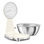 Smeg Báscula electrónica KSF01CRWW estilo 50's en color crema