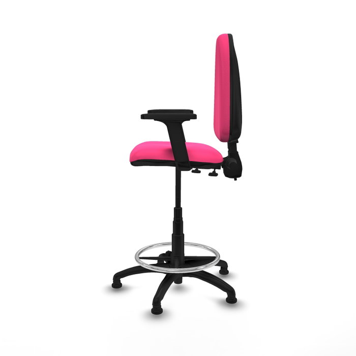 PIQUERAS Y CRESPO Taburete Aýna Rosa con Brazos 2D PIQUERAS Y CRESPO Taburete Aýna Rosa con Brazos 2D