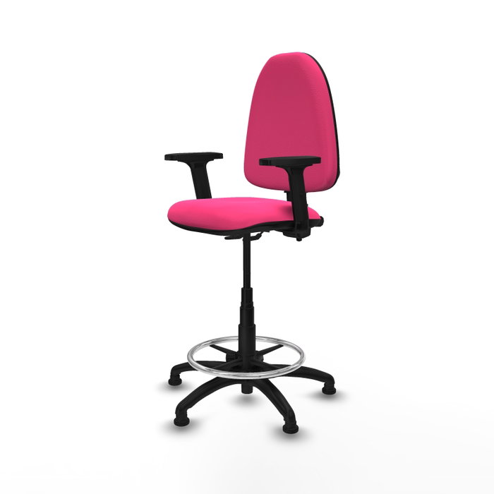 PIQUERAS Y CRESPO Taburete Aýna Rosa con Brazos 2D PIQUERAS Y CRESPO Taburete Aýna Rosa con Brazos 2D