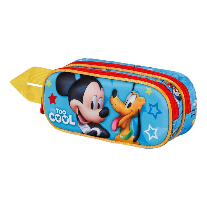 Disney Mickey Mouse Estuche Portatodo Escolar 3D Doble Compartimento Cremallera Azul 1.5L Poliéster EVA Disney Mickey Mouse Estuche Portatodo Escolar 3D Doble Compartimento Cremallera Azul 1.5L Poliéster EVA