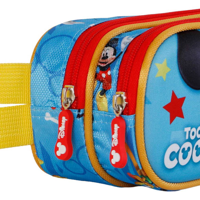 Disney Mickey Mouse Estuche Portatodo Escolar 3D Doble Compartimento Cremallera Azul 1.5L Poliéster EVA Disney Mickey Mouse Estuche Portatodo Escolar 3D Doble Compartimento Cremallera Azul 1.5L Poliéster EVA