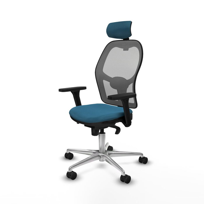 PIQUERAS Y CRESPO Silla de oficina Jorquera Verde petróleo y Gris PIQUERAS Y CRESPO Silla de oficina Jorquera Verde petróleo y Gris